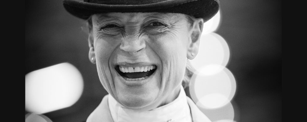Isabell Werth, Tyskland, en av de starkaste förespråkarna för att behålla hatten. Foto FEI/Eric Knoll