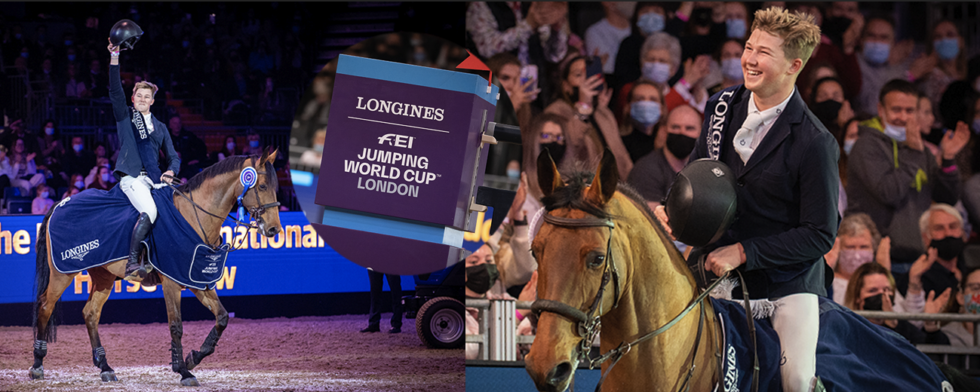 Harry Charles (GBR) med  Stardust - THE LONGINES FEI JUMPING WORLD CUP™ - The London International Horse Show 2021 - ExCel London - 19 December 2021 Photo:  ©FEI/Jon Stroud