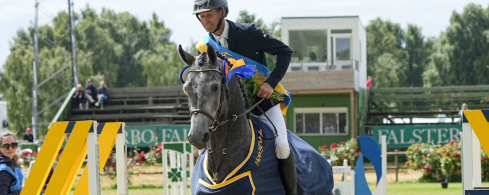 Niklas Arvidsson - Caribbean Blue, vinnare i 4-årsfinalen. Foto Kim C Lundin